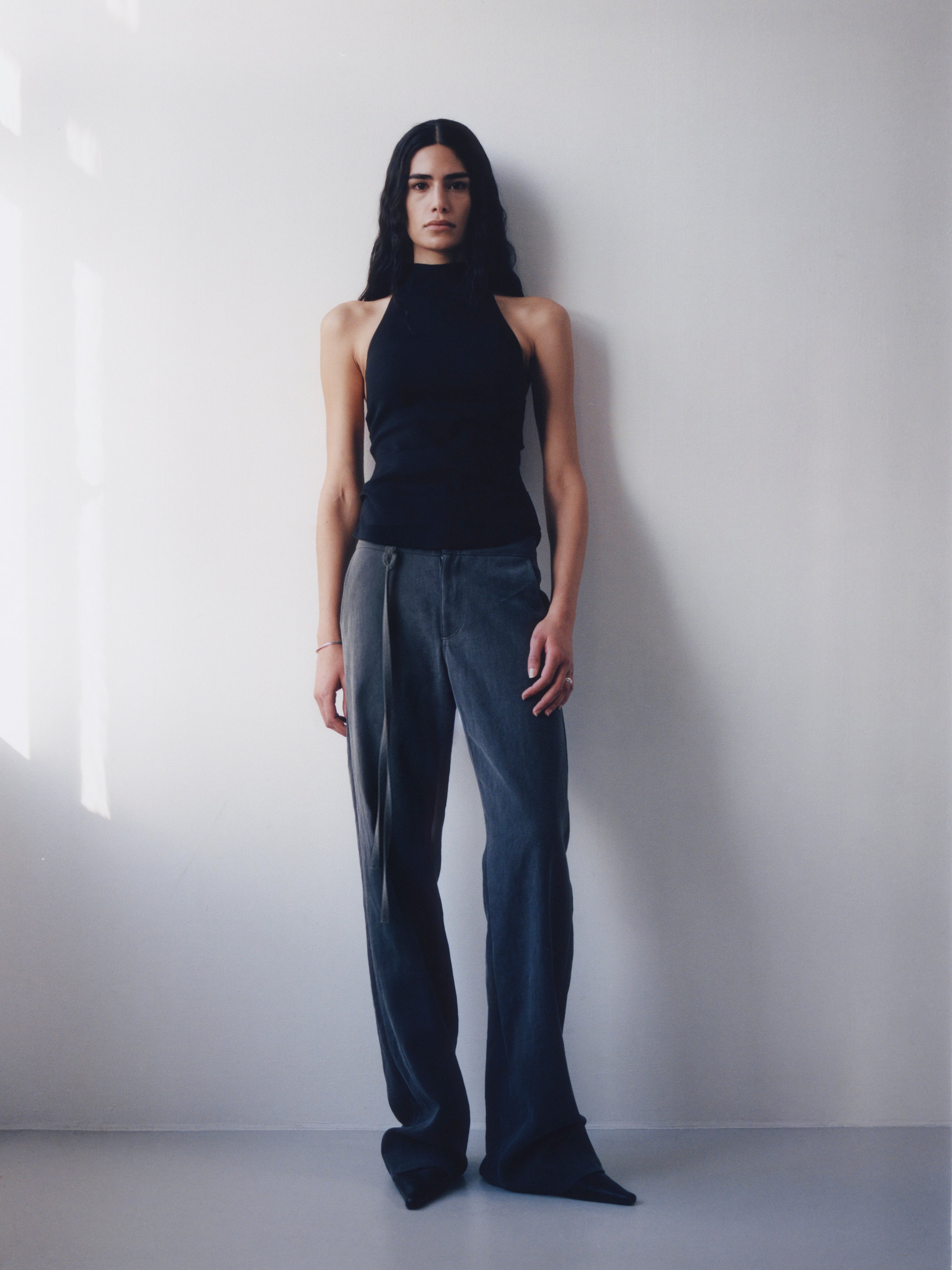 Wide Leg Jeans - grey