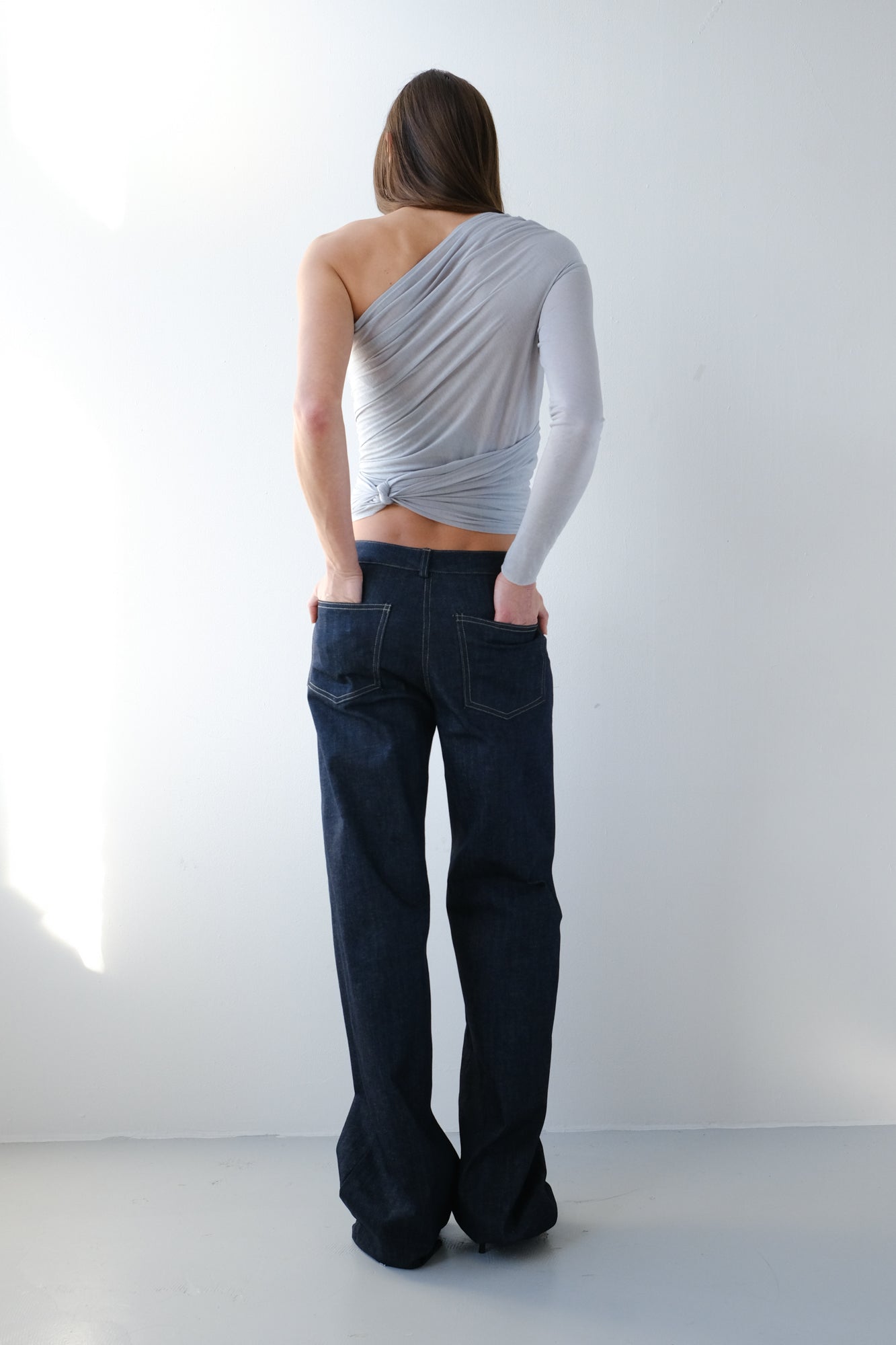 Wide Leg Jeans - raw denim