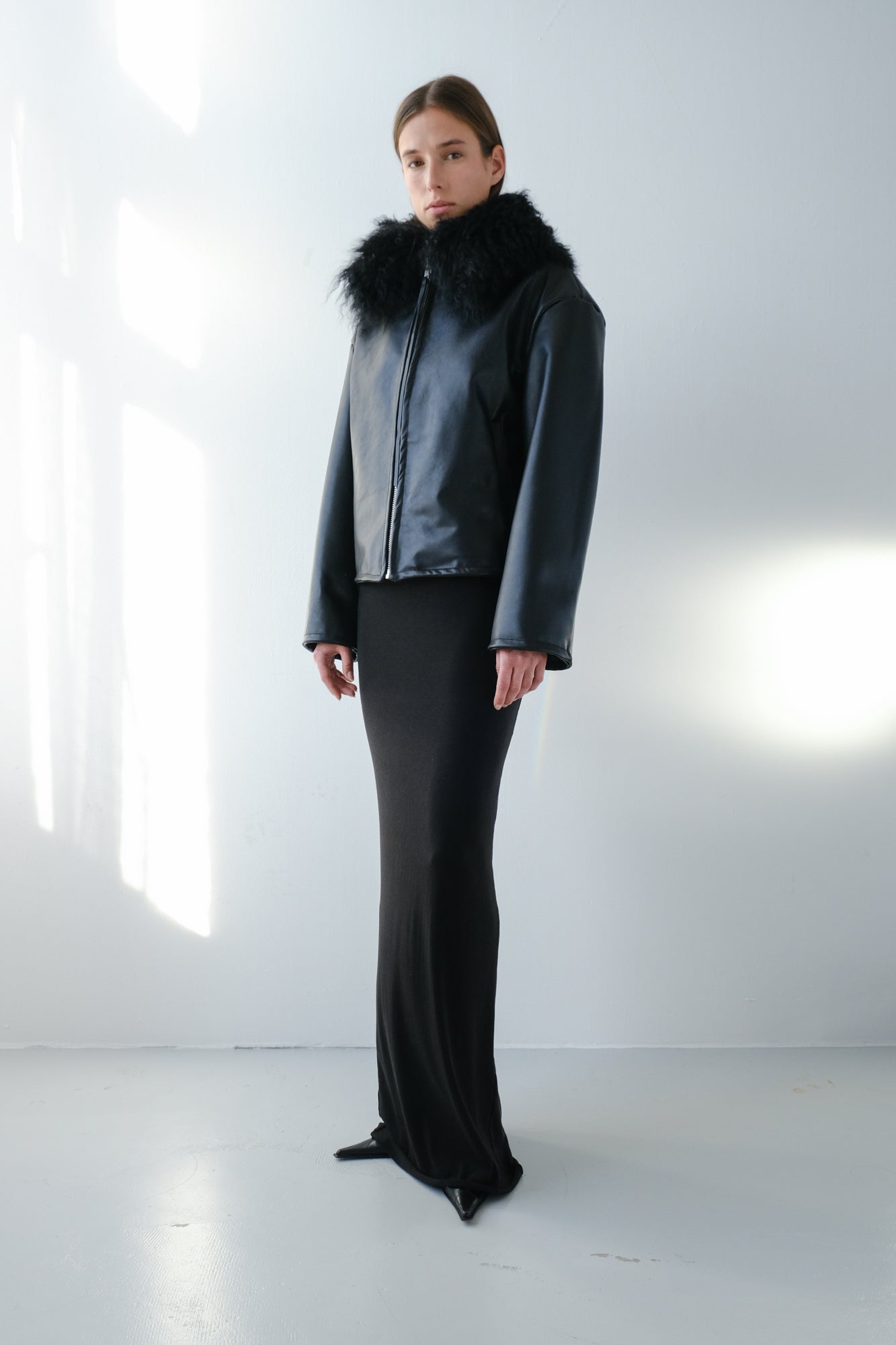 MADE TO ORDER - Leather Jacket - black