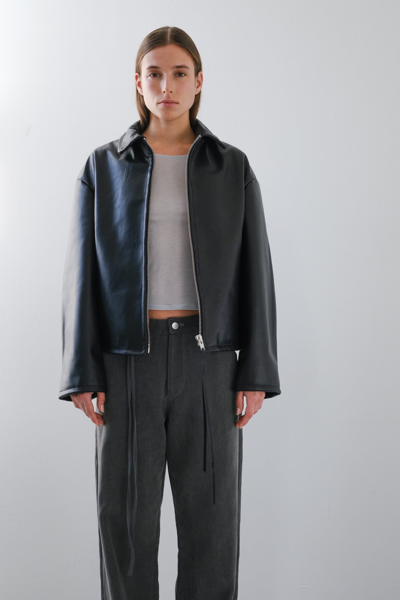 MADE TO ORDER - Leather Jacket - black