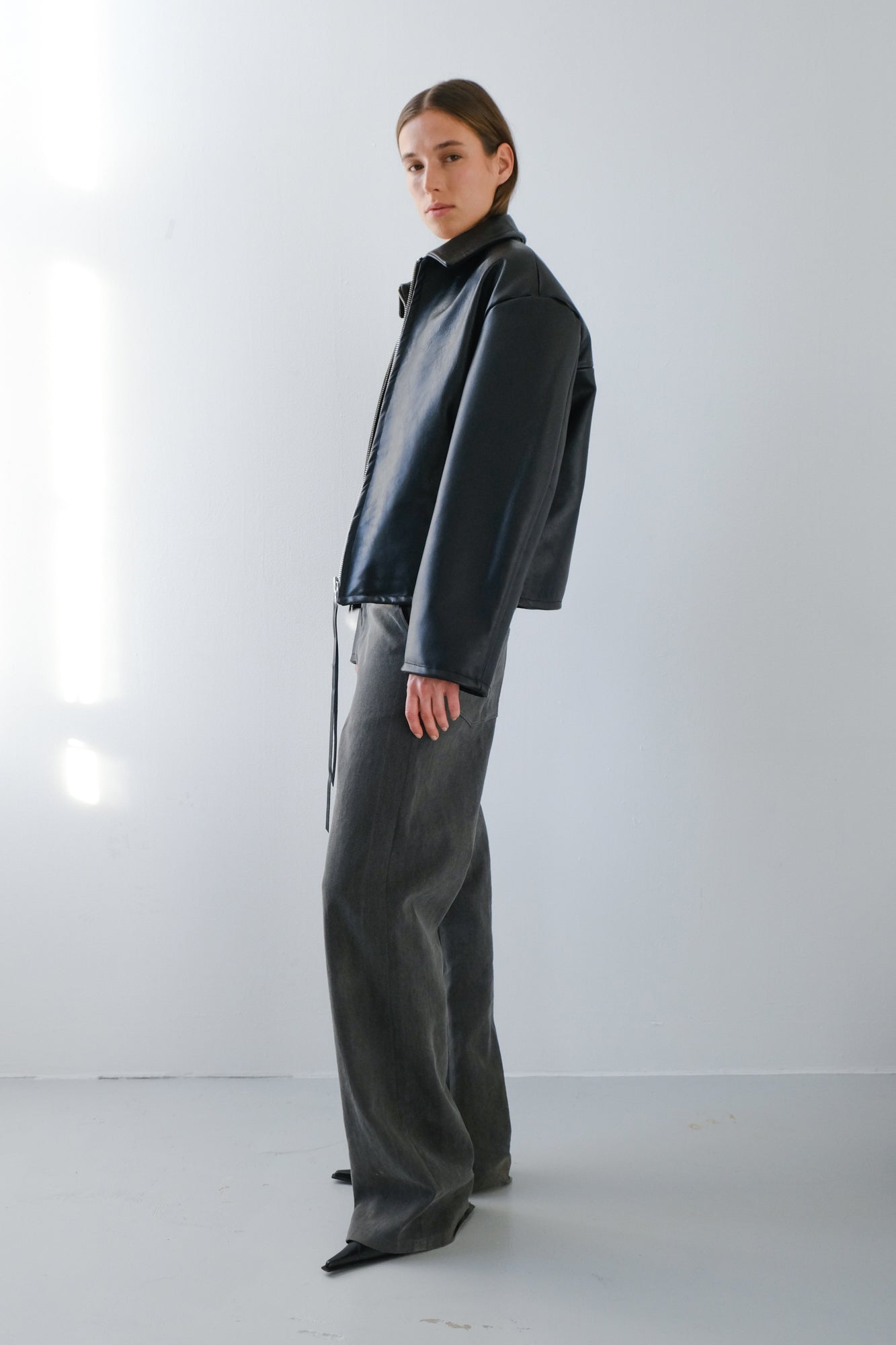 MADE TO ORDER - Leather Jacket - black