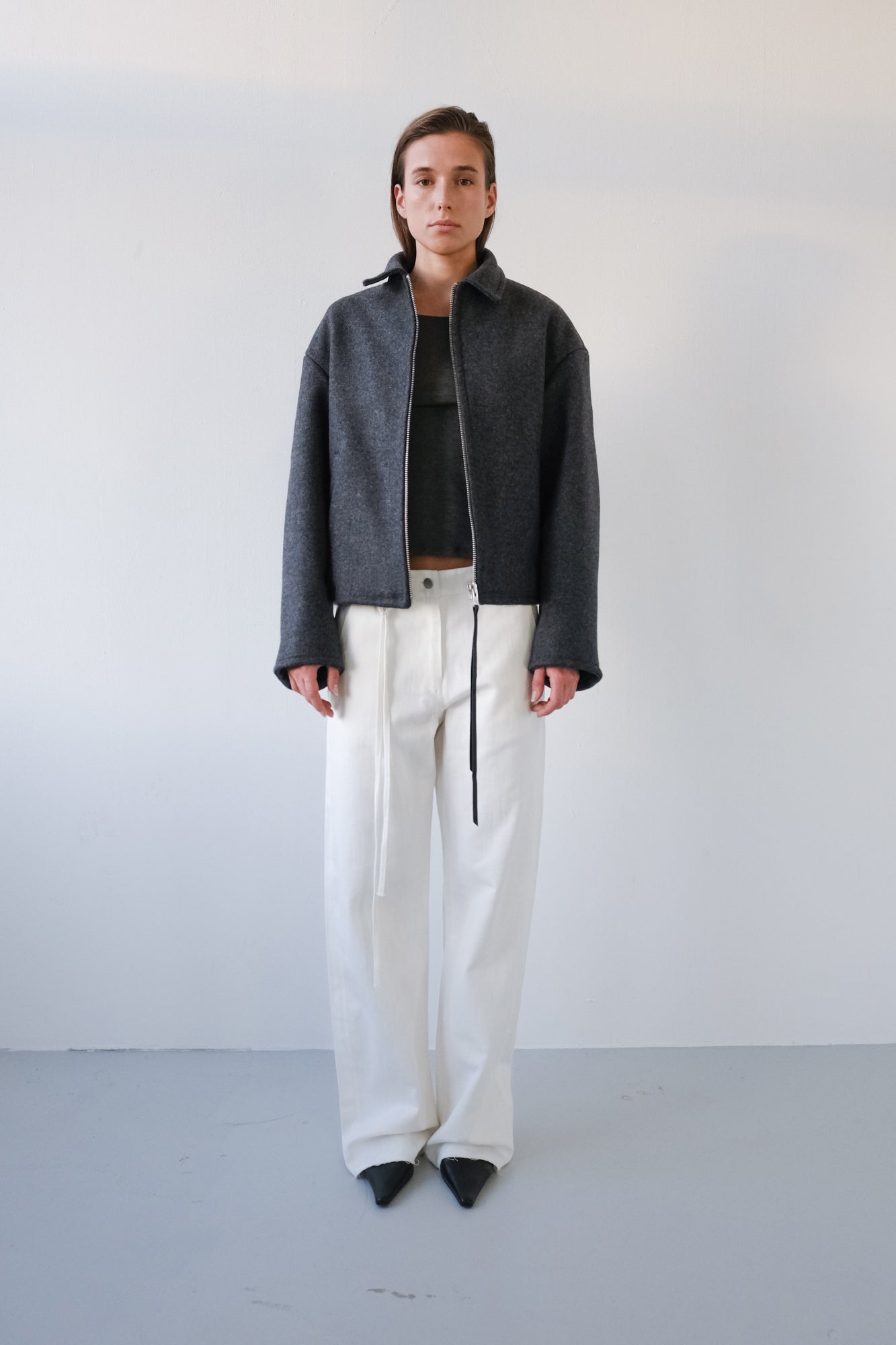 MADE TO ORDER - Wool Jacket - grey melange