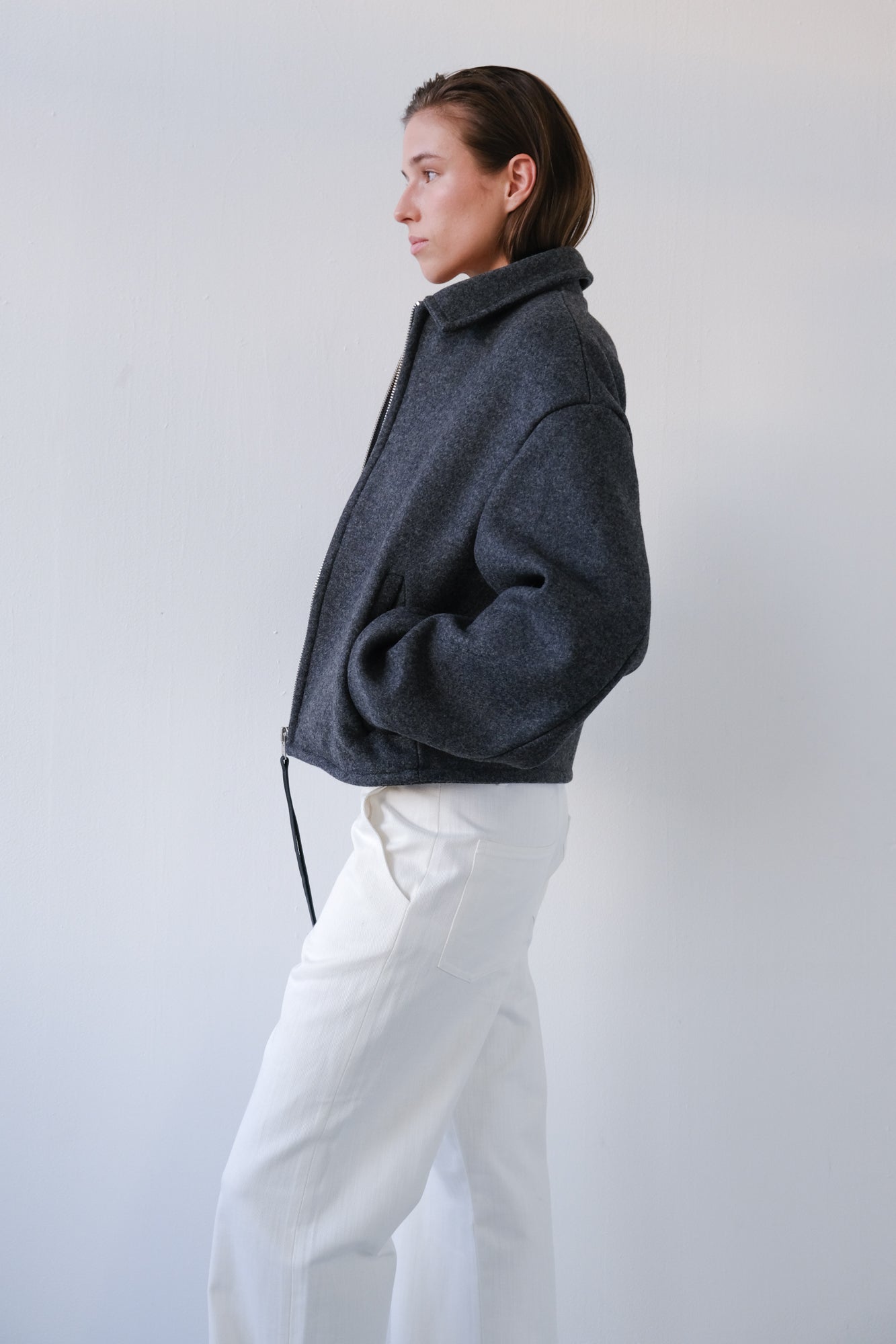 MADE TO ORDER - Wool Jacket - grey melange