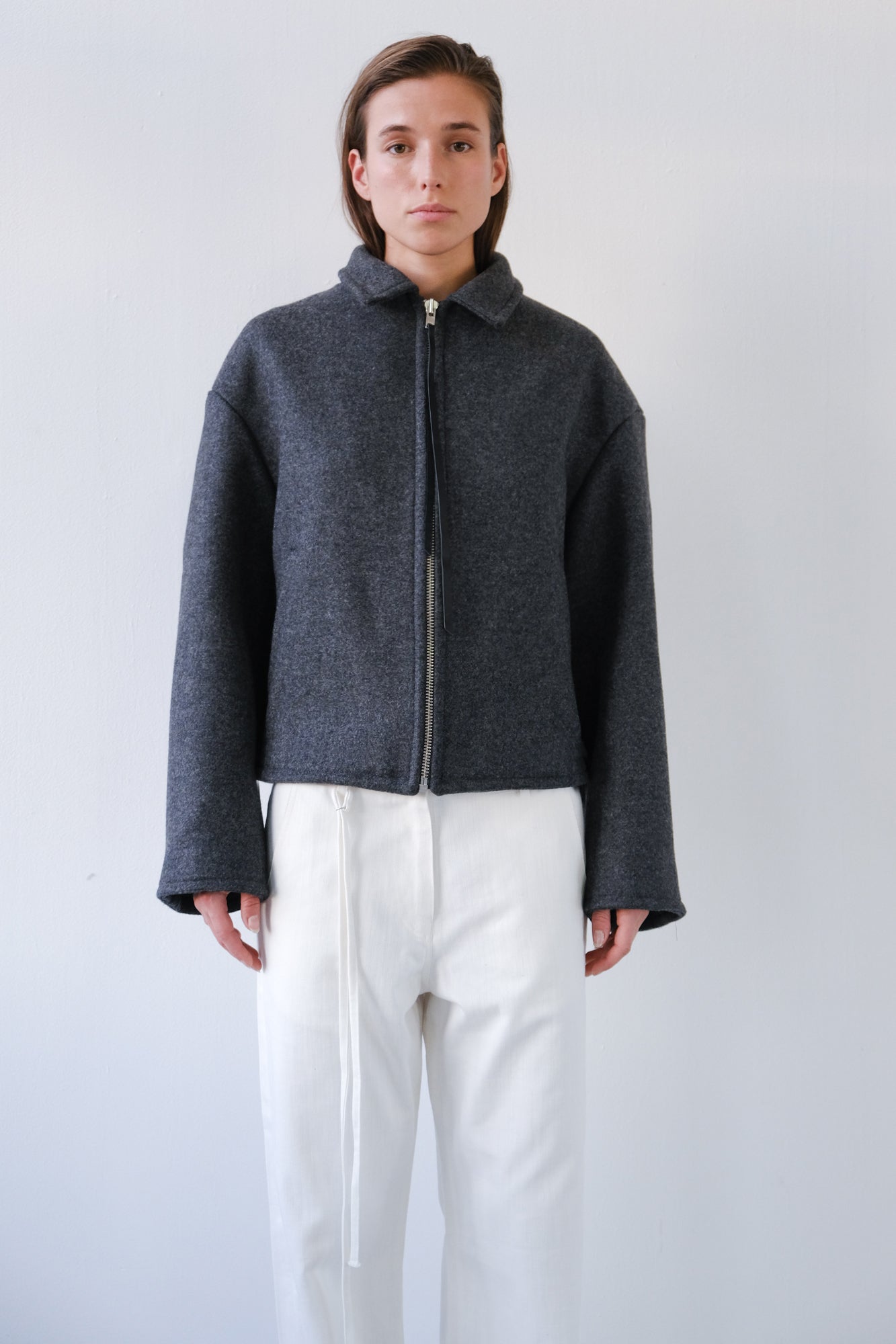 MADE TO ORDER - Wool Jacket - grey melange