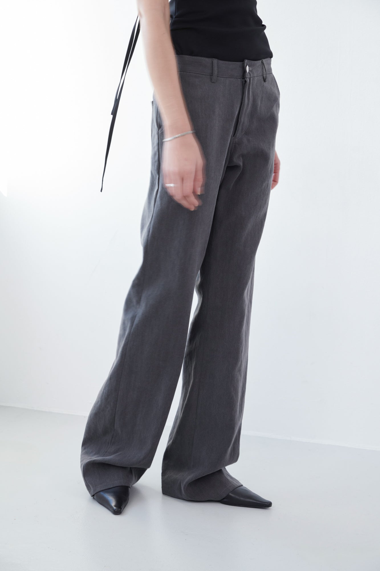 Wide Leg Jeans - grey