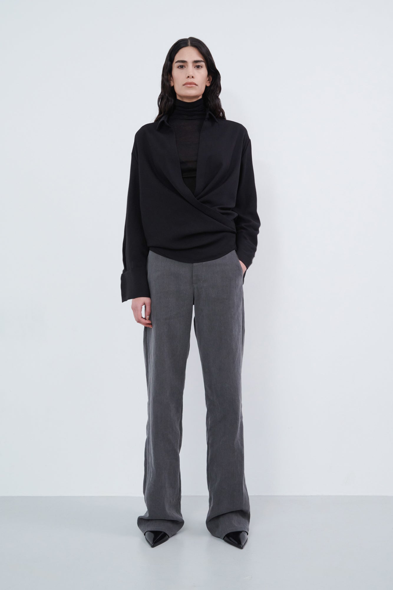 Wrap Shirt - Black