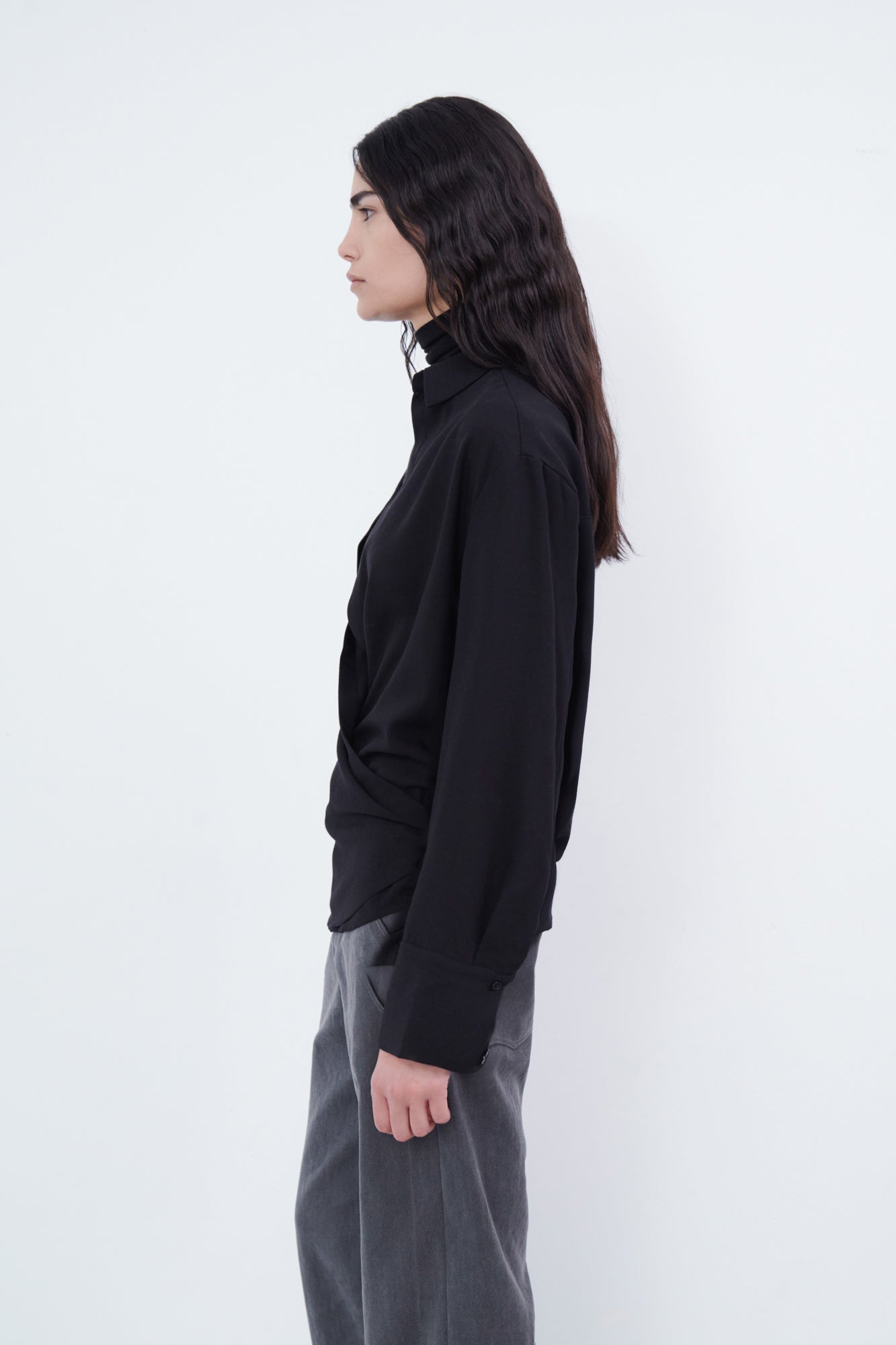 Wrap Shirt - Black