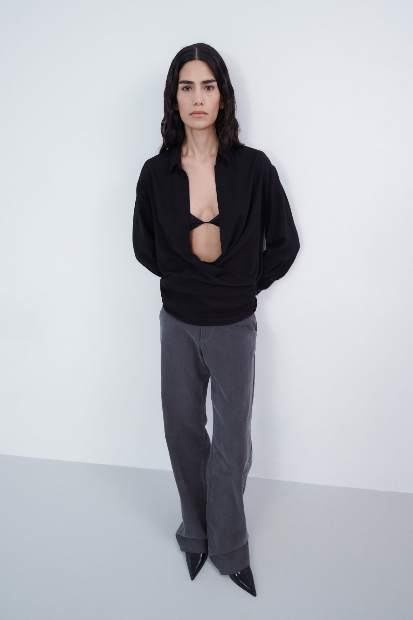 Wrap Shirt - Black