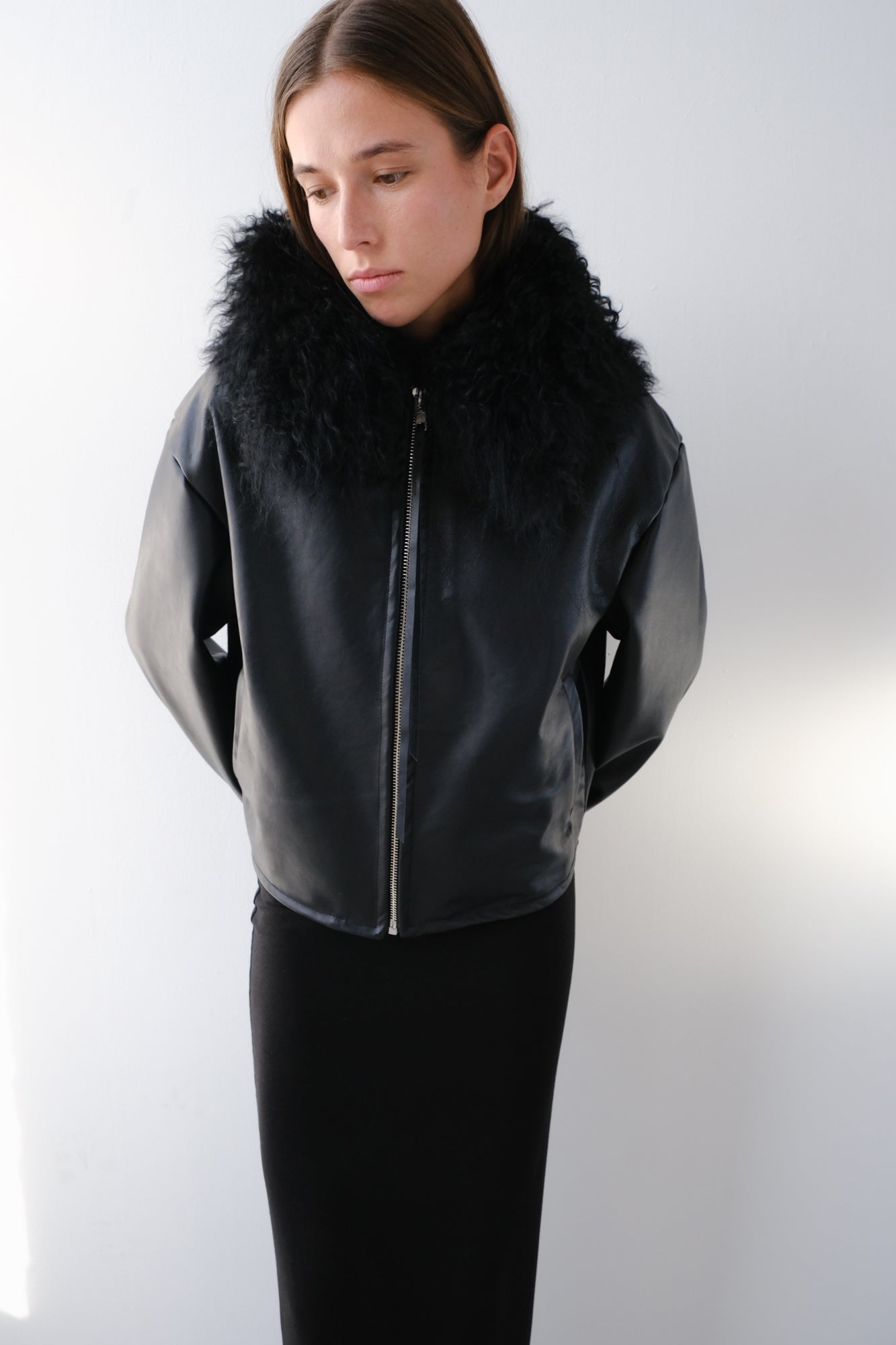 MADE TO ORDER - Leather Jacket - black