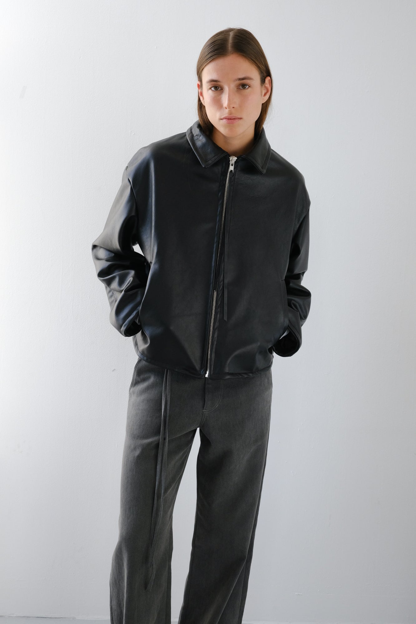 MADE TO ORDER - Leather Jacket - black