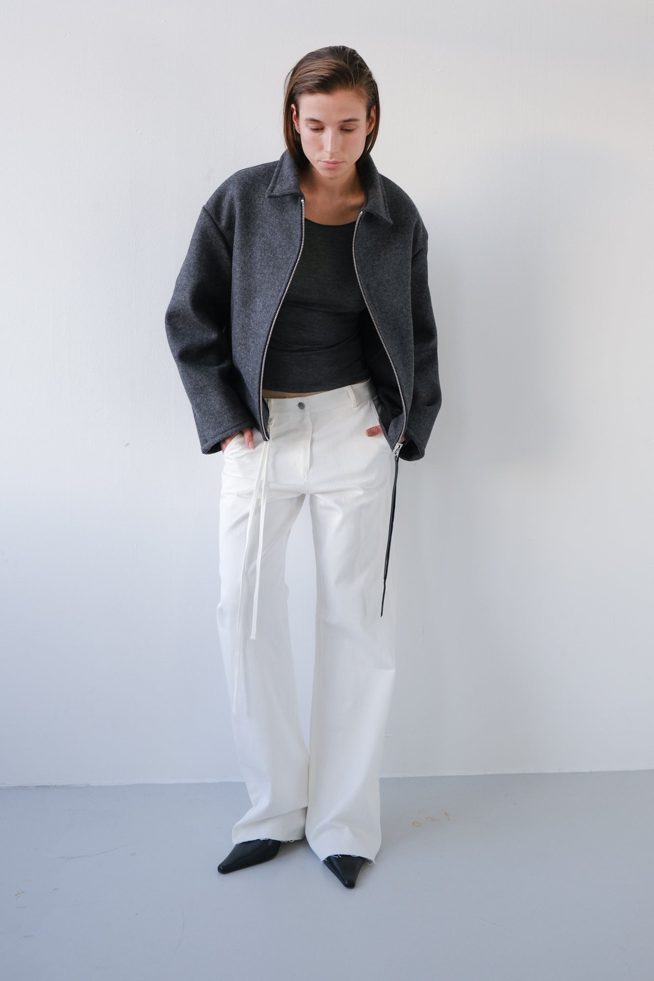 MADE TO ORDER - Wool Jacket - grey melange