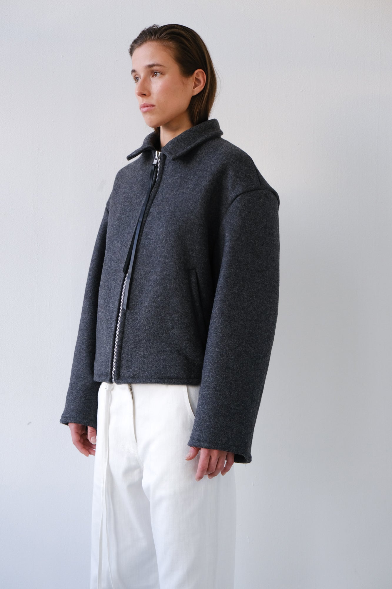 MADE TO ORDER - Wool Jacket - grey melange
