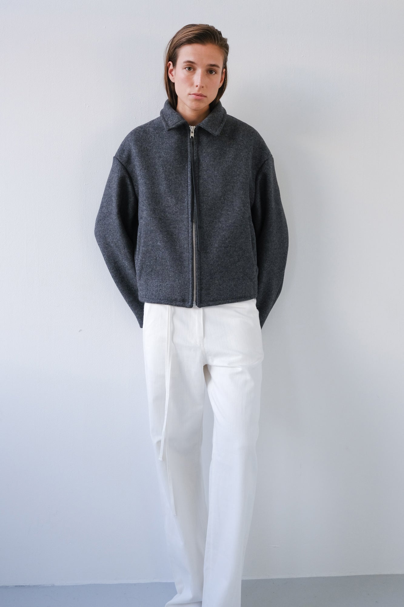 MADE TO ORDER - Wool Jacket - grey melange