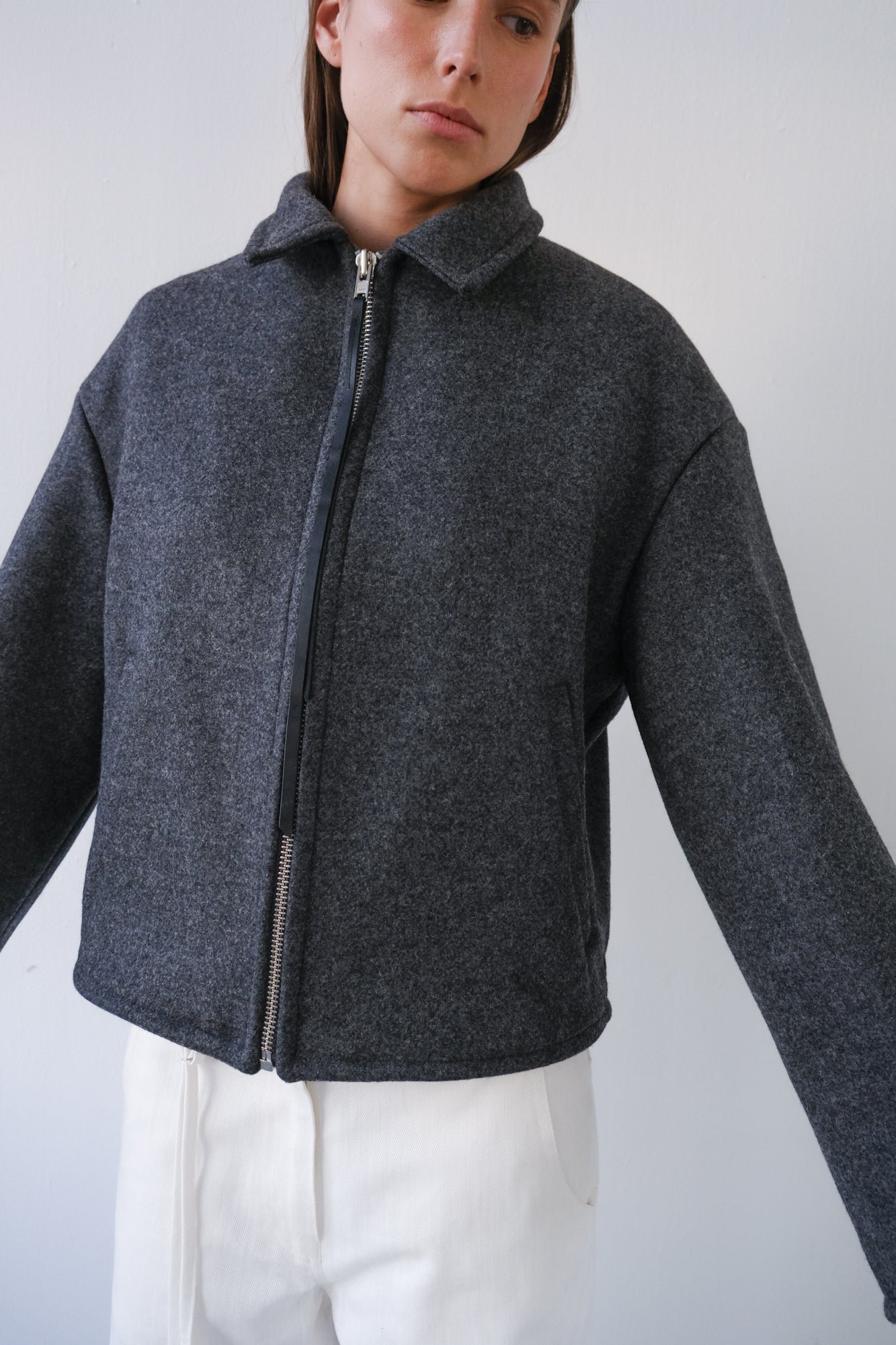 MADE TO ORDER - Wool Jacket - grey melange