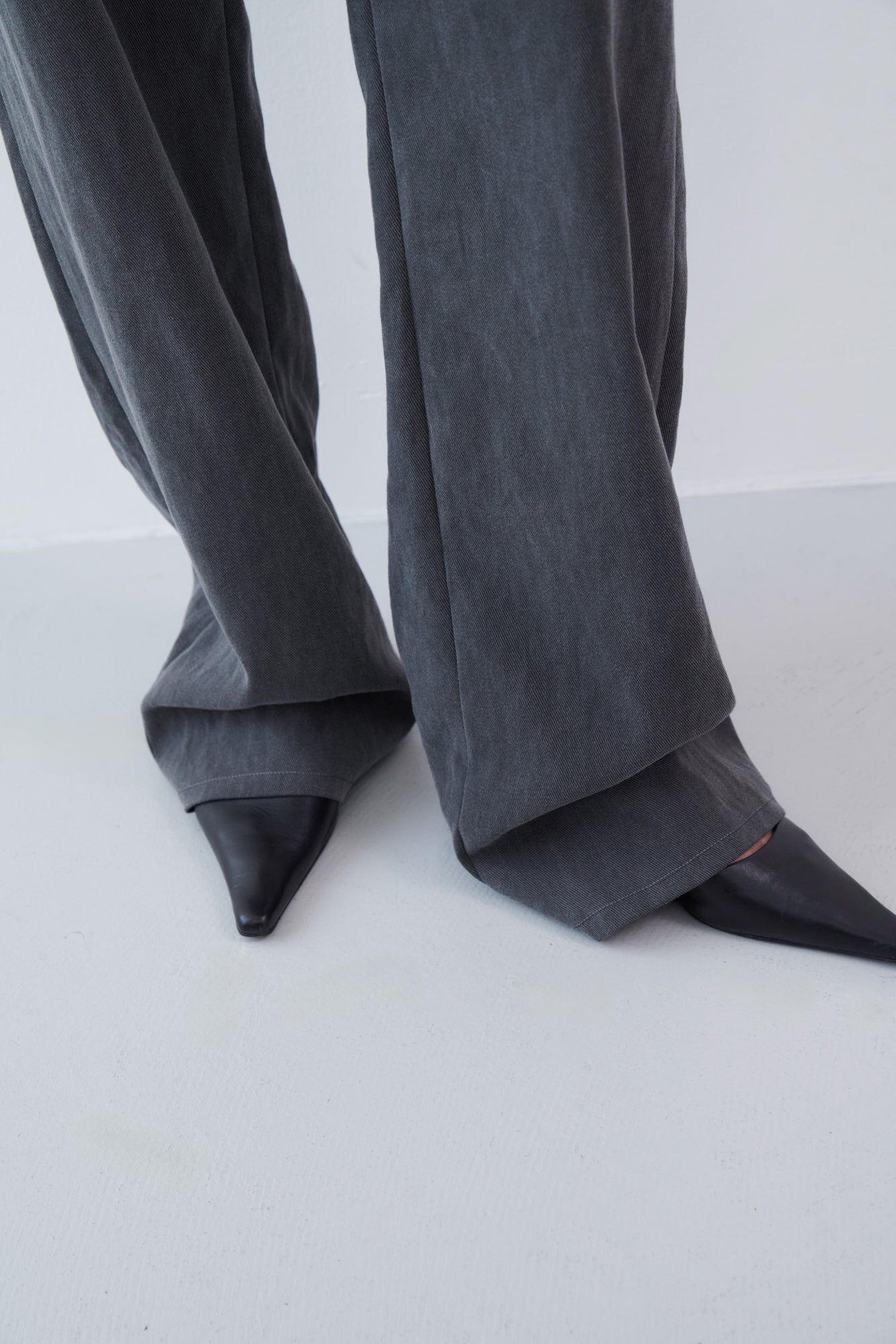 Wide Leg Jeans - grey