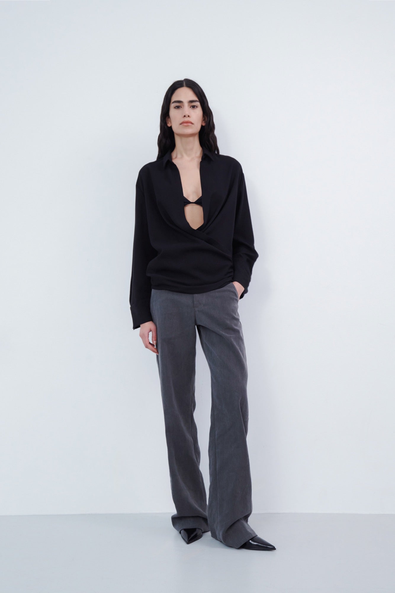 Wrap Shirt - Black